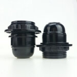 6 douilles en bak�lite � verrouillage automatique e27 avec couvercle en aluminium, douille � filetage ...