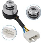 6 fil interrupteur d'allumage de cl�s, serrure � cl� interrupteur de d�marrage pour le g�n�rateur de ...