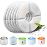 [jamais utilis�] lot de 6 filtres automatiques pour fontaine � chat, avec r�sine et charbon actif, filtre ...
