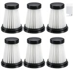 6 filtres hepa pour aspirateur k12 / pro k13 et  main genius invictus . 0 / 2. 0