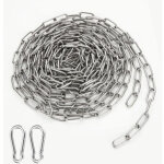 6 m cha�ne en acier inoxydable 304 avec maillons soud�s en acier pour cl�ture, promenade et cha�ne de ...