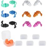 Jamais utilis]6 paar bouchon oreille piscine, wasserdichte wiederverwendbare weich silikon ohrstpsel, ...