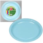 6 pack de 10 assiettes en carton bleu baby 20cm best products green