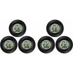 6 - pack hygrom�tre thermom�tre num�rique lcd moniteur humidim�tre jauge pour humidificateurs d�shumidificateu ...