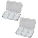 6 paires de bouchons d'oreilles pour dormir, rutilisables, en silicone, anti - bruit, transparents
