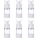 6 pcs 30 ml vide airless pompe bouteilles en plastique remplissable pompe � vide pompe presse bouteilles ...