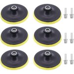 6 pcs 5 pouce 125mm assiette de ponage avec m14 mandrin plateau de ponage pour perceuse, meuleuse d'angle ...