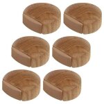 6 pcs arr�ts de portes - but�e de porte adhesive en bois pour sol et parquet ? stop porte adh�sif - butoir ...