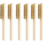 6 pcs brosse laiton, jeu de brosses m�talliques, brosse m�tallique avec poils en laiton, brosses m�talliques ...