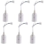 6 pcs douille ampoule plafond e27 � visser de chantier, base plafonnier culot e27, support de lampe plafonnier ...