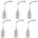 6 pcs douille ampoule plafond e27  visser de chantier, base plafonnier culot e27, support de lampe plafonnier ...