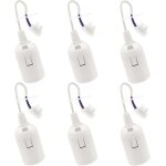 6 pcs douille de lampe e27 support d'ampoule e27 rnovation douille blanc douille de btiment avec cble ...