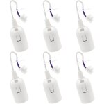 6 pcs douille de lampe e27 support d'ampoule e27 rnovation douille blanc douille de btiment avec cble ...
