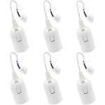 6 pcs douille de lampe e27 support d'ampoule e27 r�novation douille blanc douille de b�timent avec c�ble ...