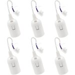 6 pcs douille de lampe e27 support d'ampoule e27 r�novation douille blanc douille de b�timent avec c�ble ...