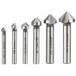 6 pcs fraise � chanfreiner, fraise conique m�tal foret � noyer en acier rapide hss 6. 3 / 8. 3 / 10. ...