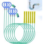 6 pcs furet plomberie - flexible brosse nettoyage deboucheur canalisation professionnel pour nettoyage ...