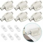 6 pcs loqueteau magnétique à pression loquet aimanté en plastique loquet magnétique à fermeture douce ... 6 pcs loqueteau magnétique à pression loquet aimanté en plastique loquet magnétique à fermeture douce ...