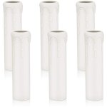 6 pcs tube de bougie avec goutte, cache bougie, douille de bougie en plastique, chandelier de no�l pour ...
