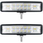 6  phare led moto phare de travail led tracteur 2 rangs 9 - 36v 120w 12000lm 6000k combinaison spotlight ...