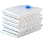 6 pi�ces 70x50cm sac de compression housse aspirable rangement r�utilisables pour matelas, tente, couettes, ...