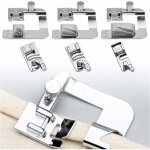 6 pi�ces accessoires de machine � coudre ourlet ourlet pied 4 / 8' 13mm 6 / 8' 19mm 8 / 8' 25mm
