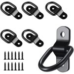 6 pi�ces anneau arrimage, anneau d'arrimage anneau en d avec 12 pi�ces vis, pontet m�tal oeil plaques, ...