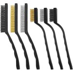 6 pi�ces brosses m�talliques pour enlever rouille, brosses en fil de nylon et de cuivre, brosses de nettoyage ...