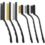 6 pi�ces brosses m�talliques pour enlever rouille, brosses en fil de nylon et de cuivre, brosses de nettoyage ...