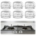 6 pi�ces cache - boutons de cuisini�re, protection gaziniere, bouton de s�curit� four, couvercle transparent, ...