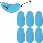 6 pi�ces cache oeil pour lunettes, r�utilisable cache oeil pour couvrir l'oeil gauche droit am�liorer ...