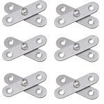 6 pi�ces charni�re � pivot, 360 degr�s porte pivot, charni�re � pivot en acier inoxydable, montage pour ...