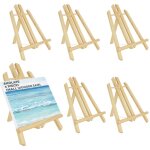 6 pi�ces chevalet 30 cm haut en bois stable - chevalet de table massif pour mariage, peinture, enfants, ...
