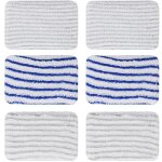 6 pi�ces clean and steam lingette, clean and steam accessoires, balai vapeur pour rowenta clean & steam ...