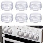 6 pi�ces couvre s�curit� pour cuisini�re, boutons protection cuisini�re, couvre bouton de cuisini�re, ...