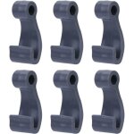 6 pi�ces crochets corde fixation � pression en plastique crochets en forme j pour bateau gonflable radeau ...