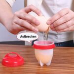 6 pi�ces cuiseur oeuf silicone, oeufs pocheuse silicone, silicone oeuf cooker, antiadh�sif pocheuse rapide, ...