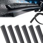 6 pices essuie glaces recharges de remplacement en caoutchouc bandes, 750mm automobile pare brise lames ...