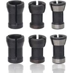 6 pi�ces hss t�te de mandrin, mandrin de fraiseuse, t�te de mandrin de collet adaptateur, jeu de collets ...