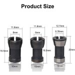 6 pi�ces hss t�te de mandrin, mandrin de fraiseuse, t�te de mandrin de collet adaptateur, jeu de collets ...