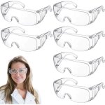 6 pi�ces lunette de protection travail, lunette protection bricolage lunettes de s�curit� pour un usage ...