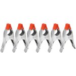 6 pi�ces pinces � ressort en m�tal de 6 pouces pince � colle m�tallique pinces avec rev�tement en caoutchouc ...