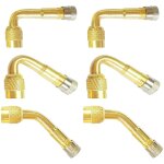 6 pices pneu valve rallonge, 45, 90, 135 extension valve pneu valve de adaptateur raccord prolongateur ...