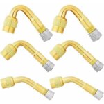 6 pices pneu valve rallonge, 45, 90, 135 extension valve pneu valve de adaptateur raccord prolongateur ...