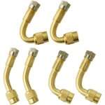 6 pi�ces pneu valve rallonge va, pneu valve de adaptateur, air pneu valve extension, pneu prolongateur ...