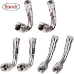 6 pices pneu valve rallonge va. embout de gonflage. pneu valve de adaptateur. air pneu valve extension. ...