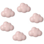 6 pi�ces poign�e d'armoire en c�ramique poign�e de tiroir en forme de nuage poign�e de cuisine poign�e ...