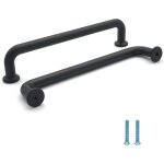 6 pi�ce poign�es de placard de cuisine poign�e de meuble noir - poign�es de tiroir de cuisine noir poignee ...