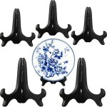 Vurahome - 6 pieces porte assiettes d�corative, plaques chevalet, plastique chevalets, pr�sentoir support ...