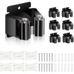 6 pi�ces porte balai, accroche balai mural, supports de serpill�re pour salle de bain, cuisine, jardin, ...